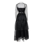 Lisa Frankenstein Misty Cosplay Costume Women Black Dress Party Carnival - Azufun