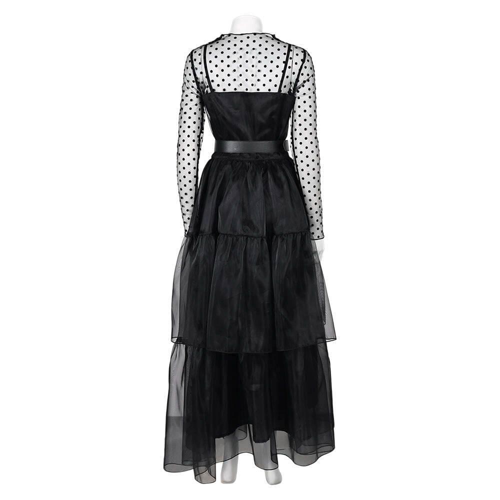 Lisa Frankenstein Misty Cosplay Costume Women Black Dress Party Carnival - Azufun