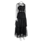 Lisa Frankenstein Misty Cosplay Costume Women Black Dress Party Carnival - Azufun