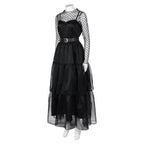 Lisa Frankenstein Misty Cosplay Costume Women Black Dress Party Carnival - Azufun