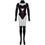Hazbin Hotel An gel Dust Poison Cosplay Costume Black Leather Jumpsuit Party Carnival - Azufun