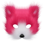 Simulation fox mask gloves plush fox tail set cos props accessories