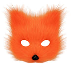 Simulation fox mask gloves plush fox tail set cos props accessories