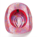 Western cowboy hat men's retro sequined Party dance - Azufun