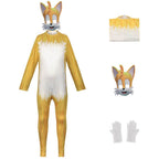 Sonic the Hedgehog Cosplay Costume Jumpsuit Kids Party Carnival - Azufun