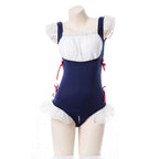 Lotus Leaf One-Piece Princess Maid Uniform Suit - Azufun