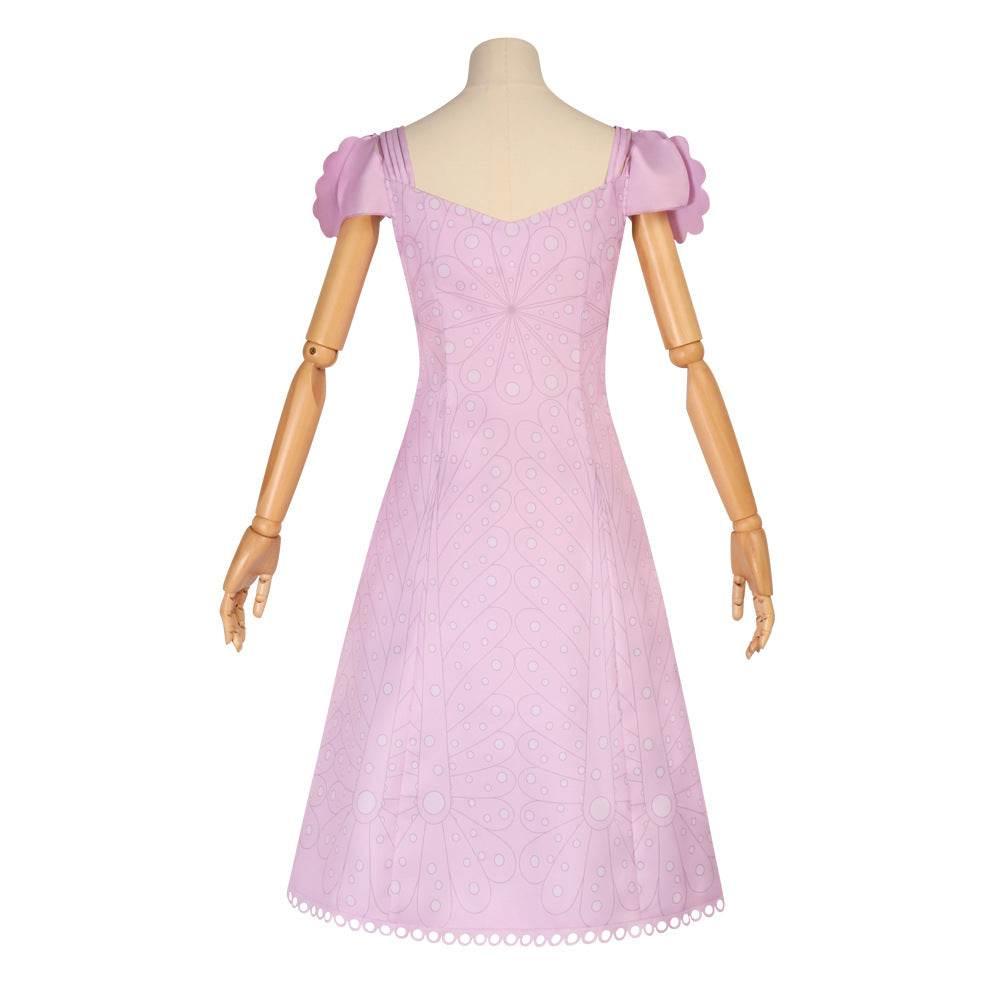 Wicked Glinda Women Pink Short Dress Outfit Carnival Cosplay Costume - Azufun