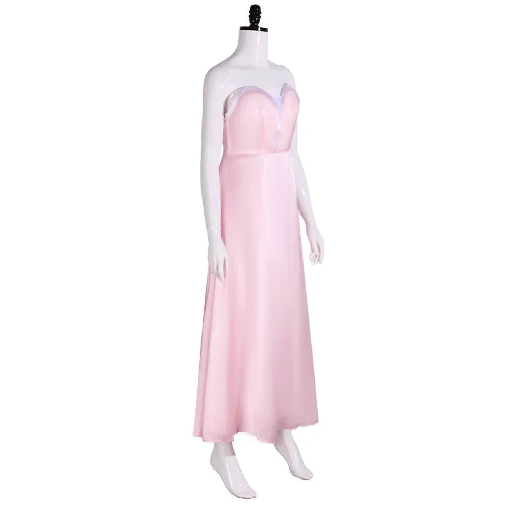Wicked Glinda Women Pink Suspender Dress Outfit Carnival Cosplay Costume - Azufun