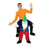 Striped Uncle White Beard Red Checkered Sumo Funny Puppet Costumes - Azufun