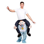 Baby Clown Skull Green Harness Monkey Funny Puppet Costumes - Azufun