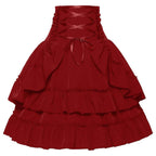 Medieval Retro Style Palace Women's Waist Dance Skirt Dress - Azufun