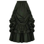 Medieval Retro Style Women's Waist Dance Skirt Dress - Azufun
