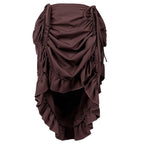 Medieval Women's Retro Style Drawstring Waist Dance Skirt Dress - Azufun