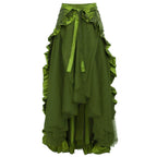 Medieval Women's Retro Style Pirate Waist Dance Skirt Dress - Azufun