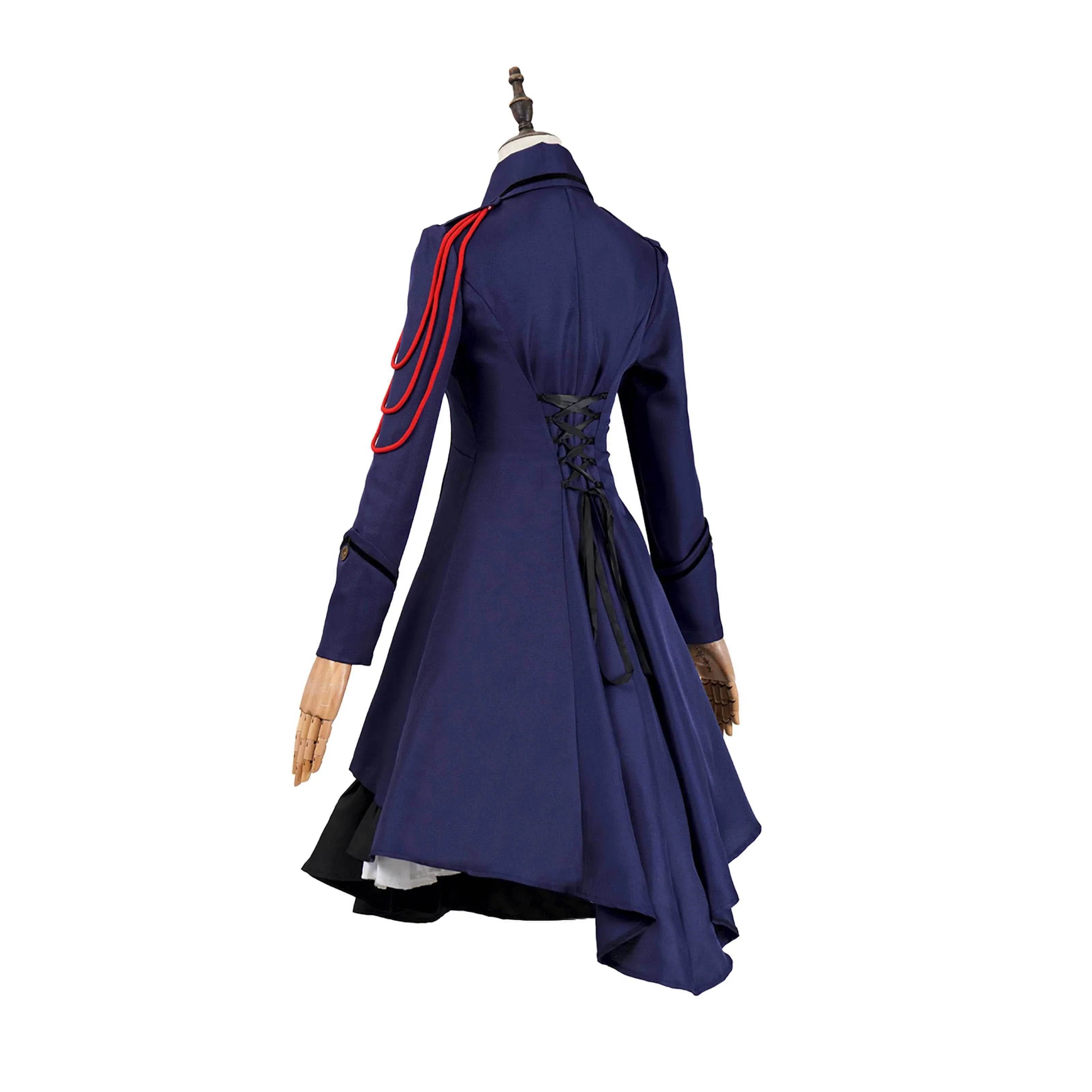 Medieval cos Renaissance gothic dress Retro bow ruffled punk cosplay skirt - Azufun