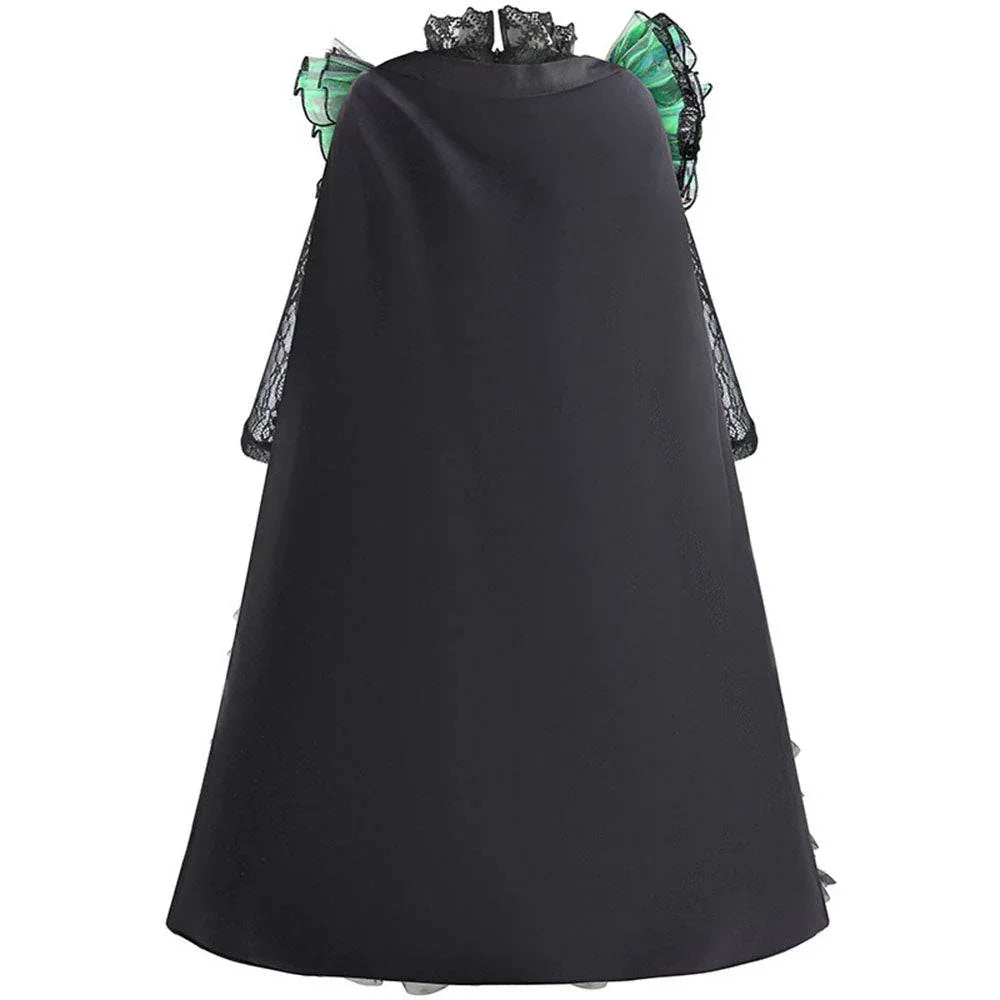 Wicked Black lace dress Halloween holiday party dress - Azufun