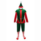 Green Christmas Party dress Costume adult couple stage costume - Azufun