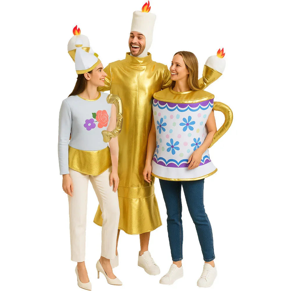 Halloween Party Fun Candlelight Dinner Three-Piece Suit Costume - Azufun