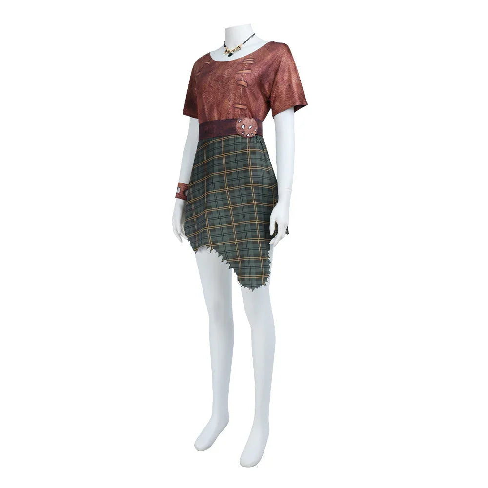 Shrek 5 Fiona Orc Cosplay Costume Halloween Dress Outfits for Women - Azufun