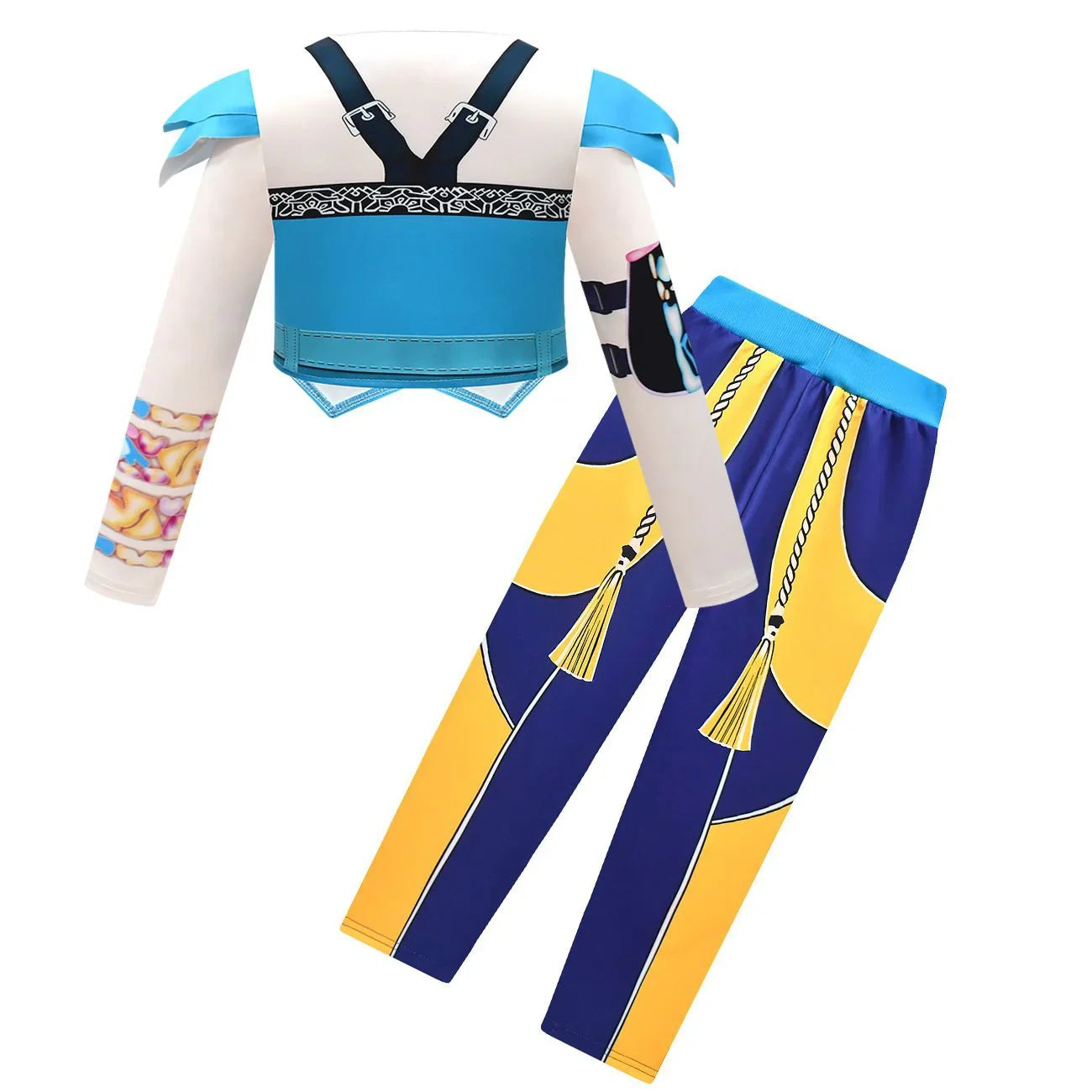 Kids KPop Demon Hunters Costume Girls Zoey Cosplay Fancy Dress Outfits - Azufun