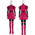 Robot Scary Doll Megan Costume M3GAN 2.0 Horror Cosplay for Adult Kids