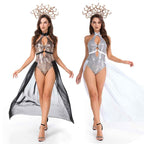 Silver Medusa Costume Ancient Greek Halloween