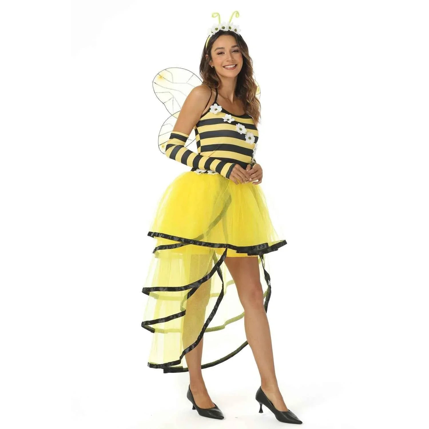 Deluxe Women Queen Bee Dress Halloween Costume
