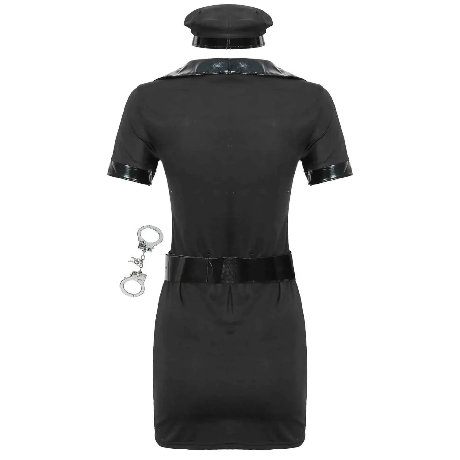 Female Police Cop Instructor Uniform Costume Halloween Carnival Party