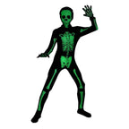 Skull Skeleton Jumpsuit Outfits Cosplay Costume Party For Kids