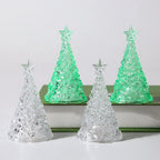 LED Christmas Tree Lights Christmas Table Ornaments Crystal Chandeliers