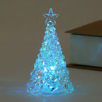 LED Christmas Tree Lights Christmas Table Ornaments Crystal Chandeliers
