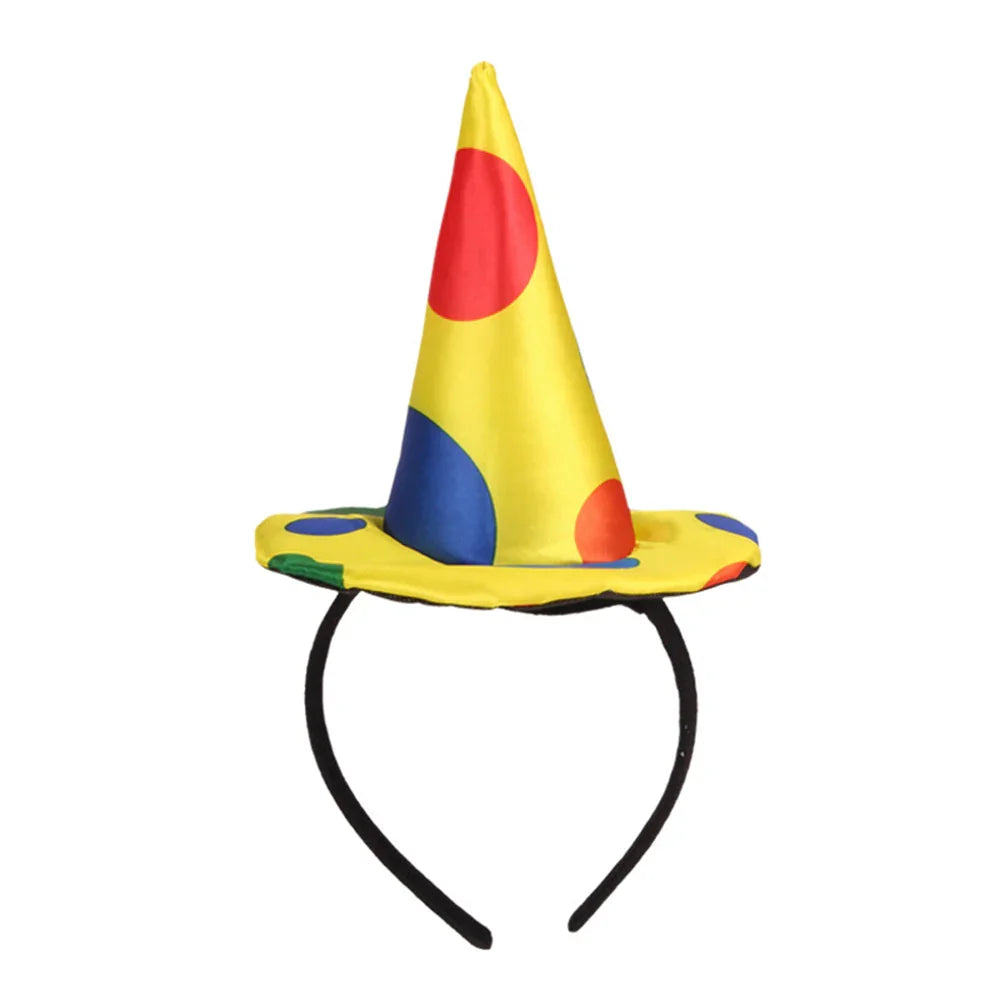 Clown Headband Cosplay Costume Headpiece Clown Costume Three-Piece Set