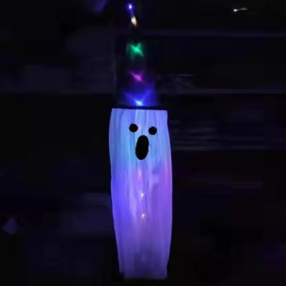 Halloween Decor Hanging Hat Band LED Light Veil Hat
