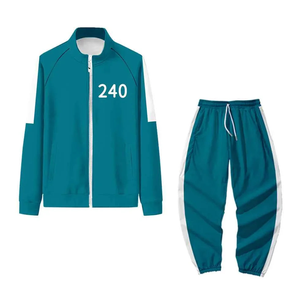 Game Costumes Zipper Hoodie Tracksuits Squid Suit For Men And Women