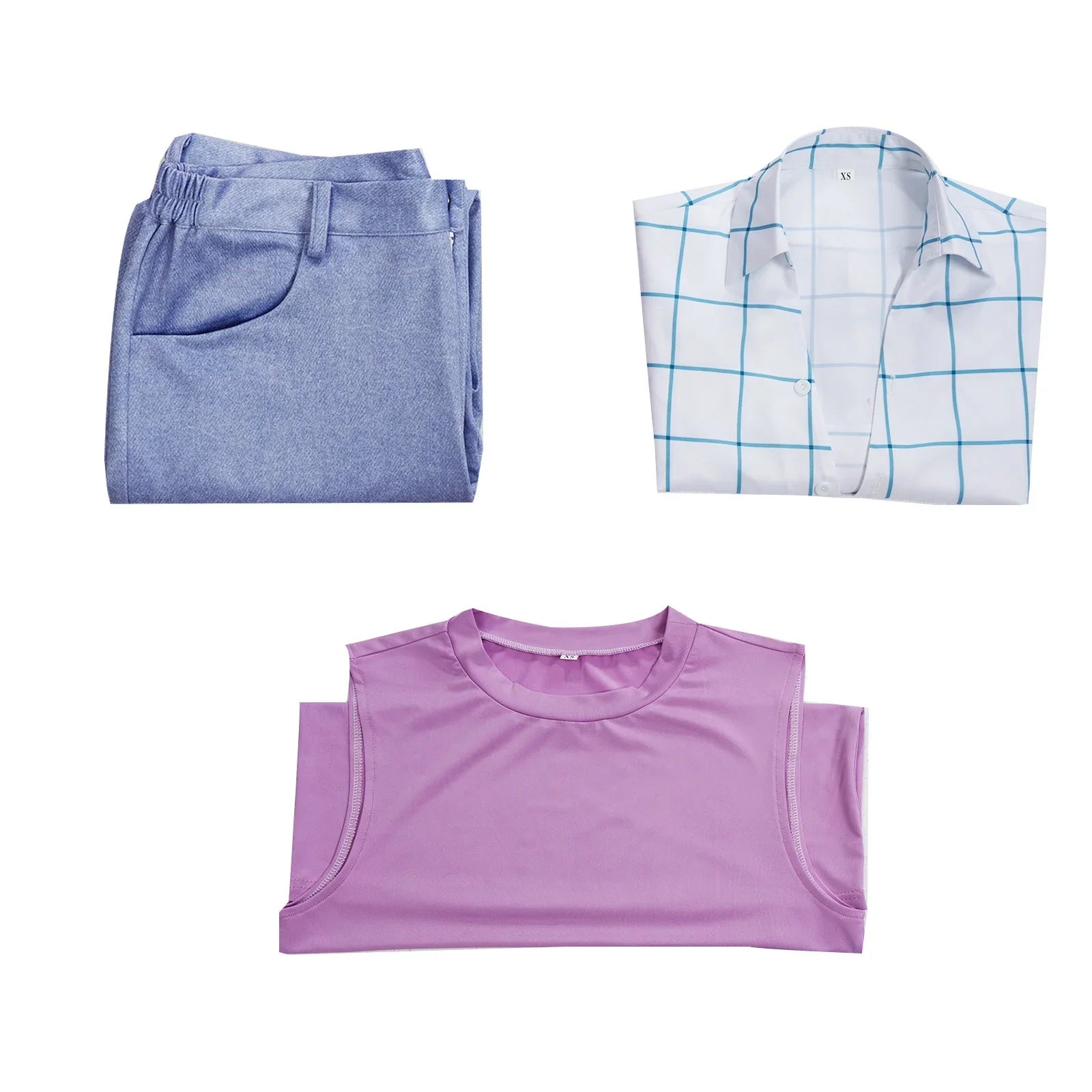 Kpop Demon Hunters Jinu Costume Plaid Shirt Halloween