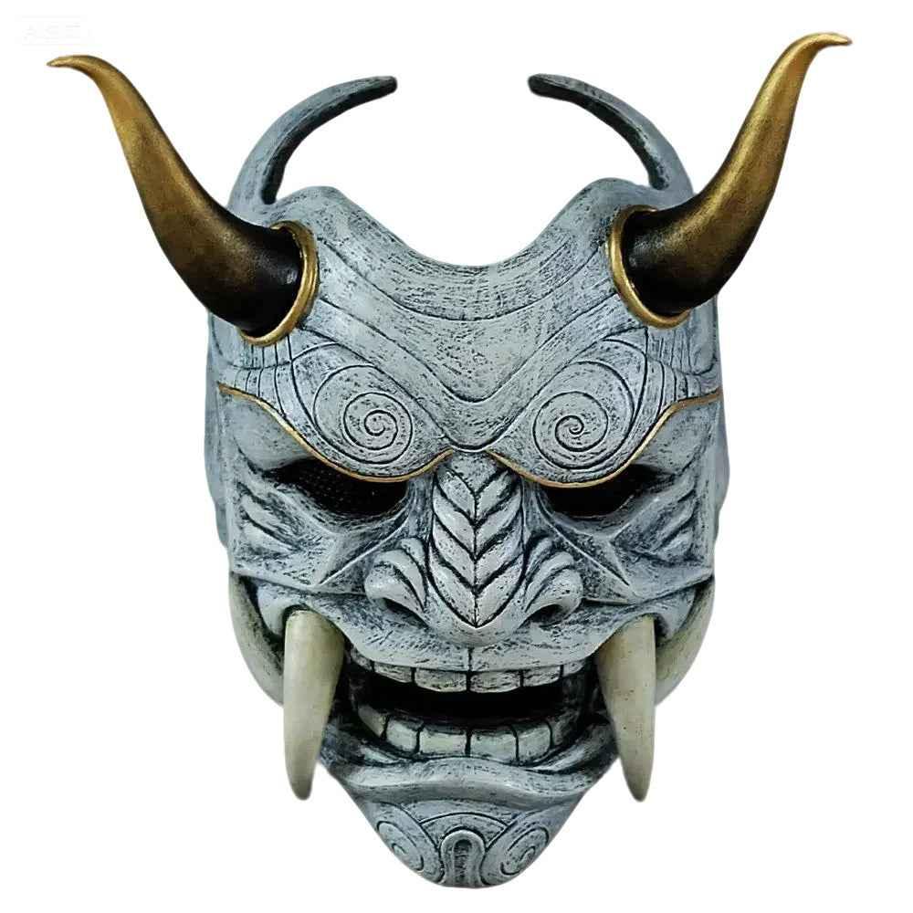 Oni mask Red Black Japanese Hannya Cosplay Halloween