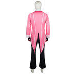 Hazbin Hotel Alastor Cosplay Costume Signature Red Pinstripe Tailcoat Full Set