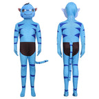 Avatar Ash People Costume Fire Na'vi Jumpsuit Front View