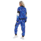 80s Retro Disco Hip Hop Fancy Dress Adult Costume Outfits Carnival Suit - Azufun