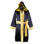 Boxer Cosplay Costume Rocky Balboa Suit Uniform American Star Stripes Robe Italian Boxing Outfit Set for Kids - Azufun
