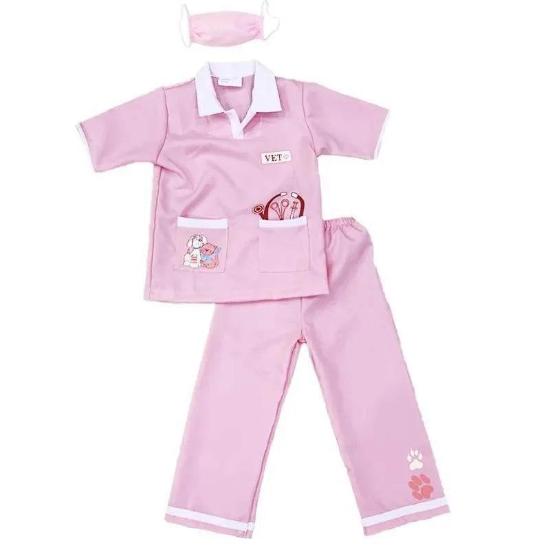 Child Unisex Doctor Dress-up Veterinarian Role Play Halloween Costumes for kids - Azufun