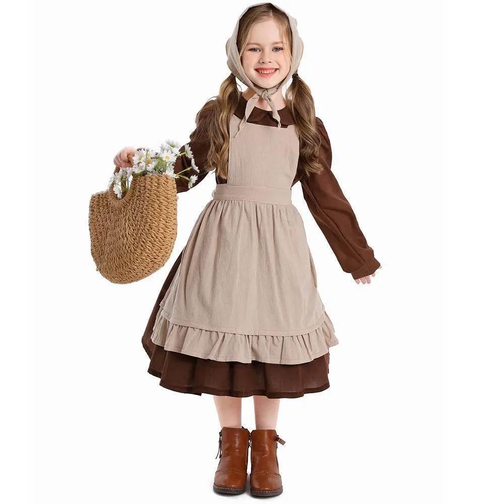 Children's Day Cinderella Maid Costume Party Costume - Azufun
