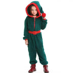 Christmas Family Matching Costume Onesies Hooded Pajamas Jumpsuit - Azufun