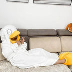 Christmas Pajamas Gintama Elizabeth Duck Blanket Unisex One-piece Bathrobe Nightgown - Azufun
