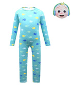 CocoMelon Cartoon Costumes Character Halloween Sweater Jumpsuit Dress Up - Azufun