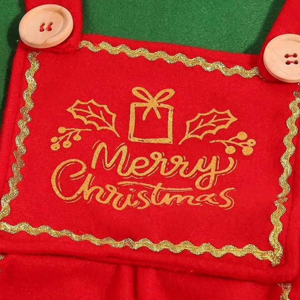 Elf Costume for Girls Boy Kids Christmas Party Dress Outfit - Azufun