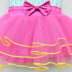 Fancy Nancy Cosplay Halloween Costume Dress and Pants Performance Clothes 4 Pieces - Azufun