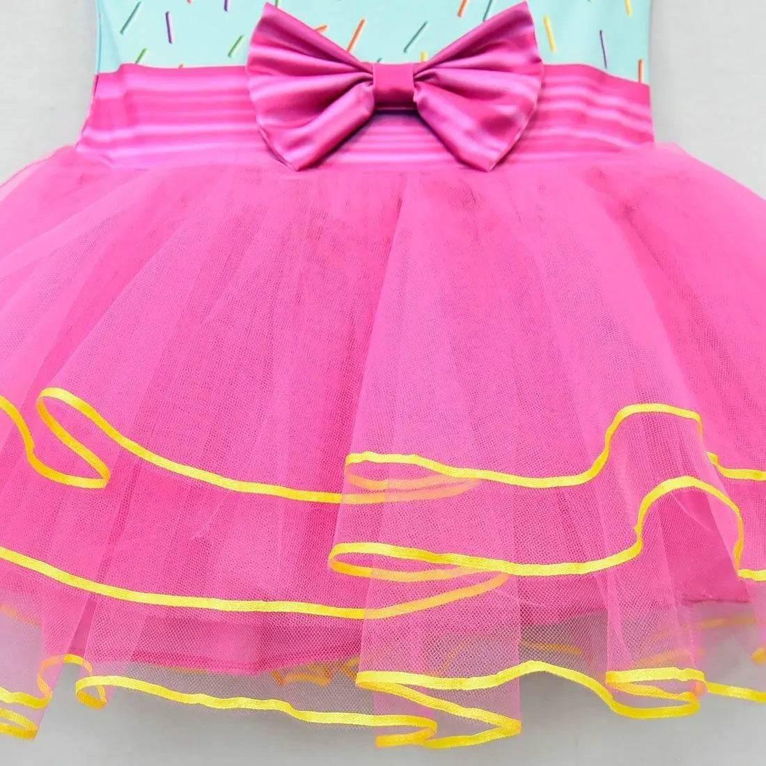 Fancy Nancy Cosplay Halloween Costume Dress and Pants Performance Clothes 4 Pieces - Azufun
