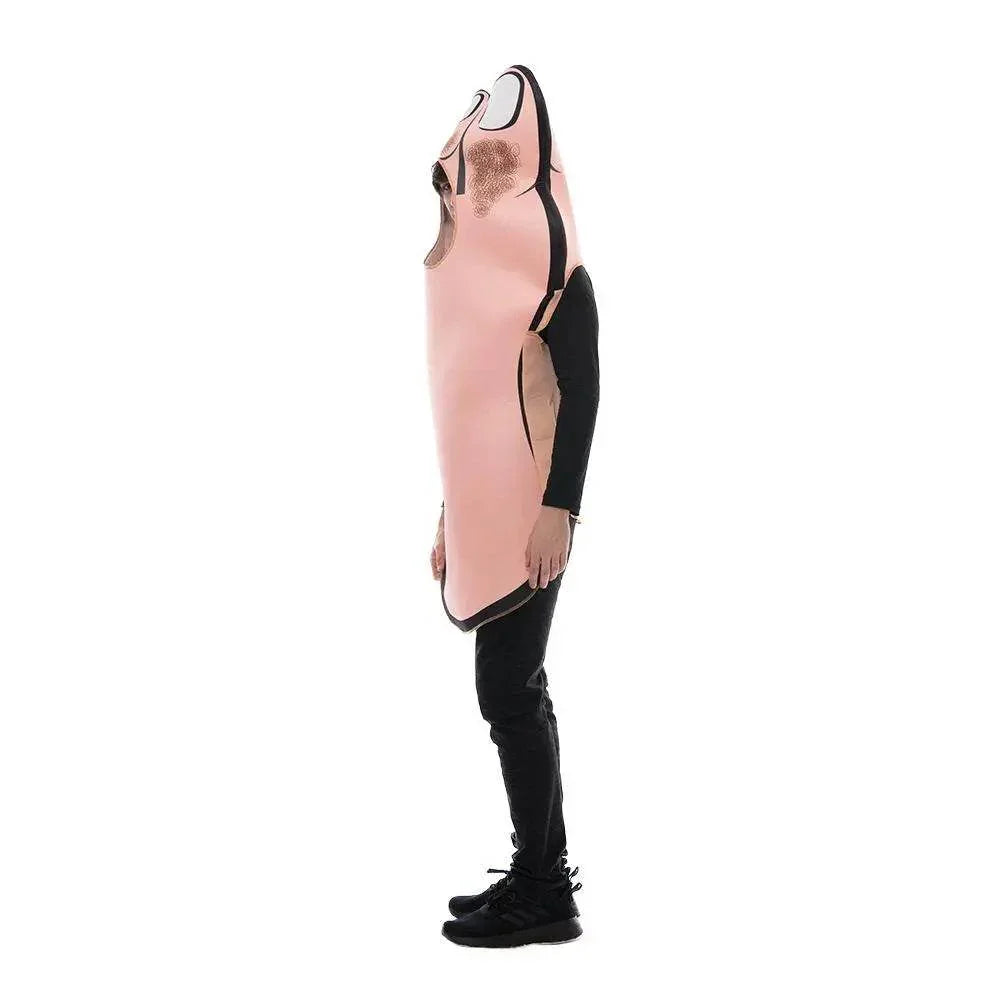 Funny Big Foot Cosplay Costume Halloween Stage Bar Party Outfit Dress Up for Adults - Azufun