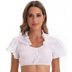German Oktoberfest Large Size Short Sleeve Dress Costume - Azufun